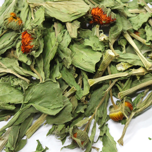 만수국꽃/잎/줄기 50g (Tagetes Patula Flower/Leaf/Stem) 국산